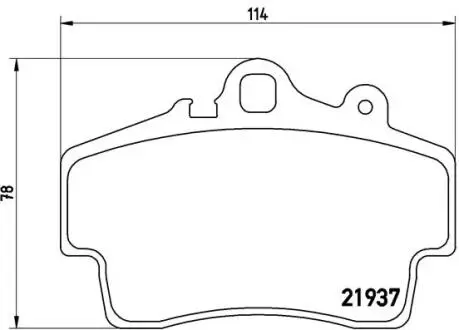 Колодки гальмівні дискові BREMBO P65 007