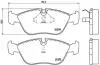 Комплект тормозных колодок, дисковый тормоз BREMBO P86 013 (фото 1)