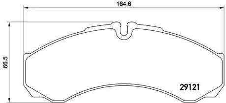 Комплект тормозных колодок, дисковый тормоз BREMBO PA6 021