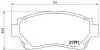 Комплект тормозных колодок, дисковый тормоз BREMBO P83 027 (фото 1)