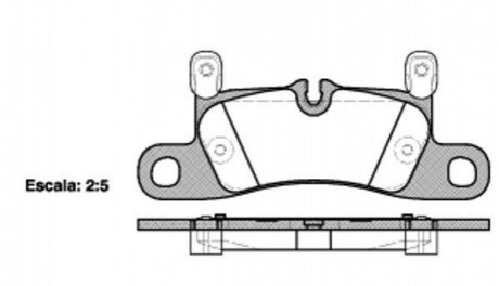 Комплект тормозных колодок, дисковый тормоз ROADHOUSE 21379.20 (фото 1)