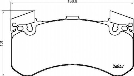 Комплект тормозных колодок, дисковый тормоз BREMBO P85 136 (фото 1)