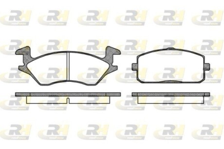 Комплект тормозных колодок, дисковый тормоз ROADHOUSE 2105.10