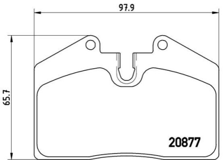 Комплект тормозных колодок, дисковый тормоз BREMBO P85 094