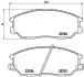 Комплект тормозных колодок, дисковый тормоз BREMBO P30 028 (фото 1)