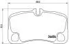 Комплект тормозных колодок, дисковый тормоз BREMBO P65 013 (фото 1)