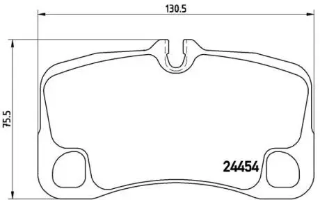 Комплект тормозных колодок, дисковый тормоз BREMBO P65 013