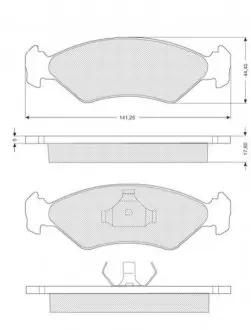 Гальмівні колодки дискові STARLINE BD S040