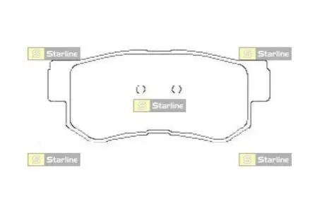 Гальмівні колодки дискові STARLINE BD S441