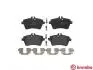 Комплект тормозных колодок, дисковый тормоз BREMBO P50 054 (фото 2)