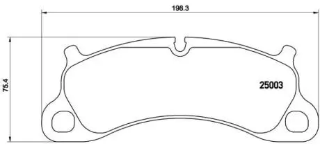 Комплект тормозных колодок, дисковый тормоз BREMBO P65 025