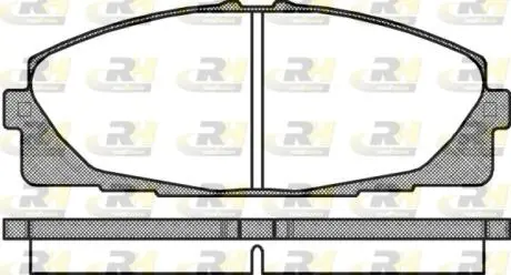 Комплект тормозных колодок, дисковый тормоз ROADHOUSE 21325.00