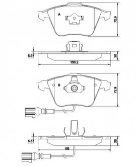 Гальмівні колодки дискові STARLINE BD S837P