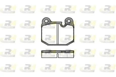 Комплект тормозных колодок, дисковый тормоз ROADHOUSE 2014.10