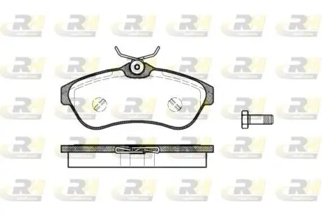 Комплект тормозных колодок, дисковый тормоз ROADHOUSE 2880.00