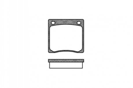Комплект тормозных колодок, дисковый тормоз ROADHOUSE 2067.00 (фото 1)