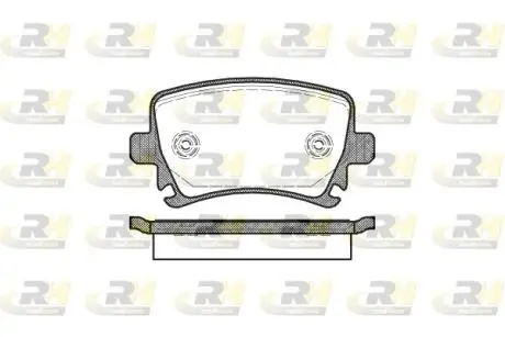 Колодки гальмівні задні Audi, VW, Skoda 04- ROADHOUSE 21031.00