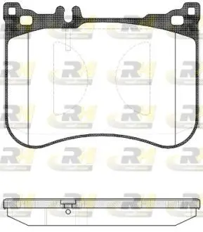Комплект тормозных колодок, дисковый тормоз ROADHOUSE 21534.00
