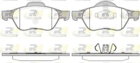 Тормозные колодки дисковые. ROADHOUSE 2962.40