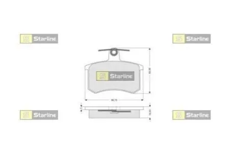 Гальмівні колодки дискові STARLINE BD S080