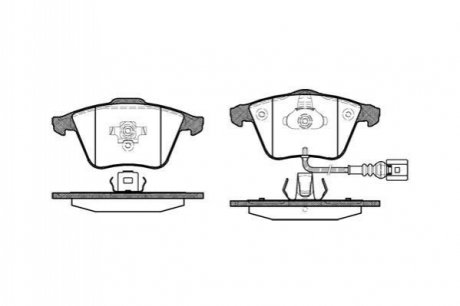 Комплект тормозных колодок, дисковый тормоз ROADHOUSE 2964.32 (фото 1)