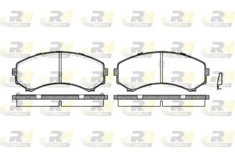 Тормозные колодки дисковые ROADHOUSE 2396.00