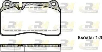 Колодки гальмівні передні VW Touareg 02- ROADHOUSE 21200.00