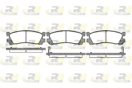 Комплект тормозных колодок, дисковый тормоз ROADHOUSE 2248.02