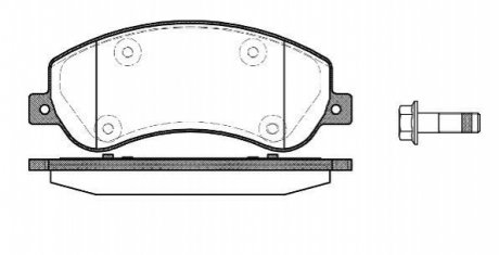 Комплект тормозных колодок, дисковый тормоз ROADHOUSE 21250.00 (фото 1)