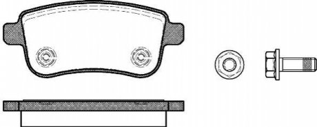 Комплект тормозных колодок, дисковый тормоз ROADHOUSE 21387.00 (фото 1)