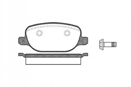 Комплект тормозных колодок, дисковый тормоз ROADHOUSE 2878.00 (фото 1)