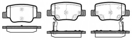 Комплект тормозных колодок, дисковый тормоз ROADHOUSE 21452.02 (фото 1)