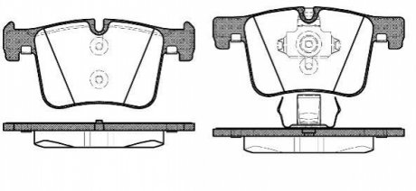 Комплект тормозных колодок, дисковый тормоз ROADHOUSE 21457.00 (фото 1)