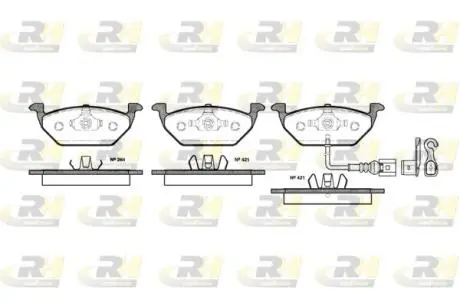 Тормозные колодки дисковые ROADHOUSE 2633.21