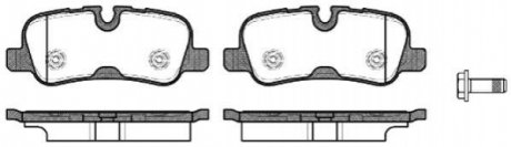Комплект тормозных колодок, дисковый тормоз ROADHOUSE 21159.10 (фото 1)