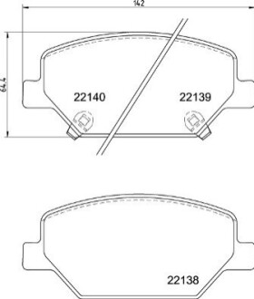 Гальмівні колодки дискові BREMBO P07 007