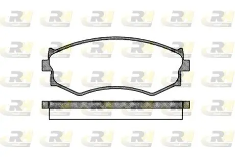 Комплект тормозных колодок, дисковый тормоз ROADHOUSE 2287.00