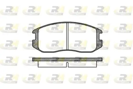 Комплект тормозных колодок, дисковый тормоз ROADHOUSE 2357.00