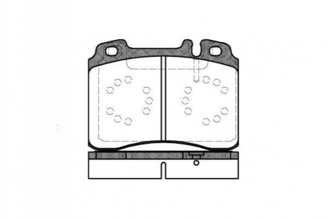 Комплект тормозных колодок, дисковый тормоз ROADHOUSE 2379.20 (фото 1)