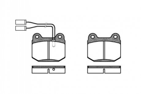 Комплект тормозных колодок, дисковый тормоз ROADHOUSE 2014.01 (фото 1)