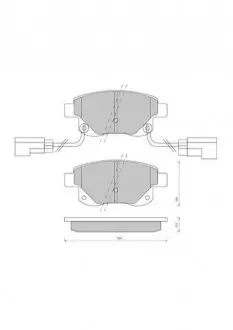 Гальмівні колодки дискові STARLINE BD S850P
