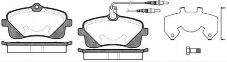 Комплект тормозных колодок, дисковый тормоз ROADHOUSE 21102.02 (фото 1)