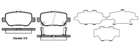 Комплект тормозных колодок, дисковый тормоз ROADHOUSE 21168.02 (фото 1)