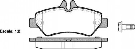 Колодки гальмівні задні MB SPRINTER, VW CRAFTER 2006- (BOSCH) ROADHOUSE 21246.00 (фото 1)