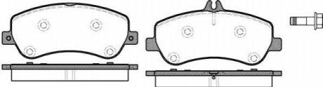 Комплект тормозных колодок, дисковый тормоз ROADHOUSE 21377.00 (фото 1)