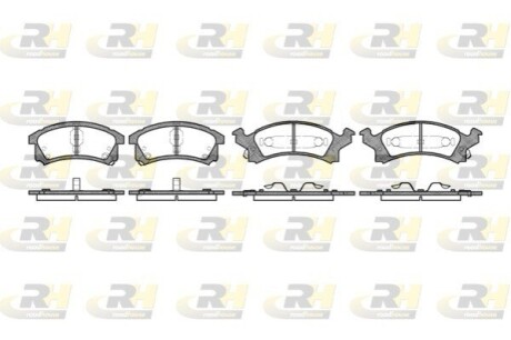 Гальмівні колодки дискові ROADHOUSE 2538.04