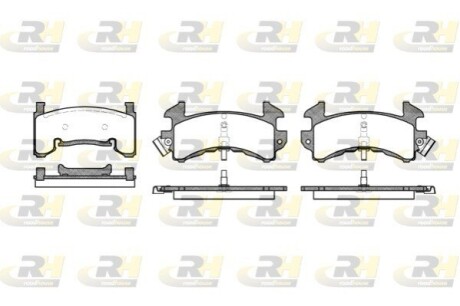 Комплект тормозных колодок, дисковый тормоз ROADHOUSE 2515.00