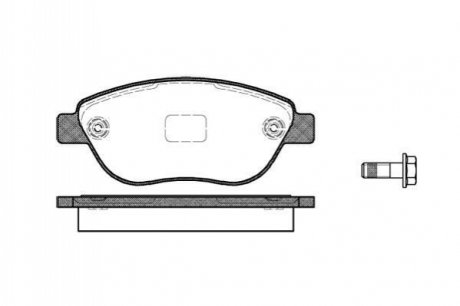 Комплект тормозных колодок, дисковый тормоз ROADHOUSE 2859.10 (фото 1)