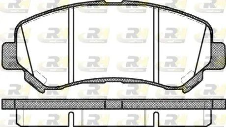 Комплект тормозных колодок, дисковый тормоз ROADHOUSE 21318.00