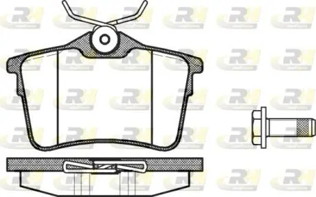 Колодки гальмівні задні Berlingo/Partner 08- ROADHOUSE 21382.00